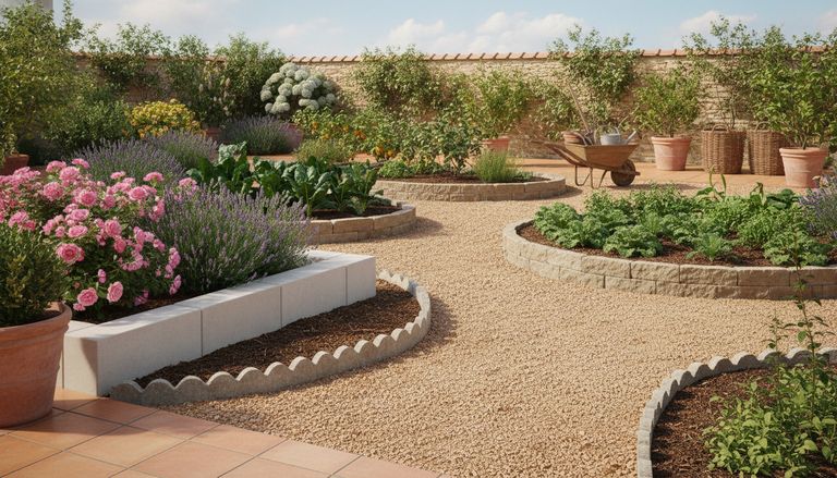 Bordures en béton pour jardin : guide complet 2026 : Les types de bordures en béton pour jardin