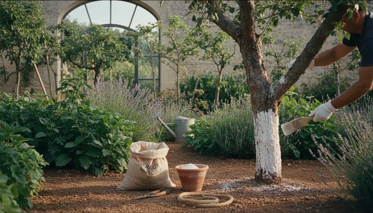 Chaux pour arbres fruitiers : quand, comment et quel dosage