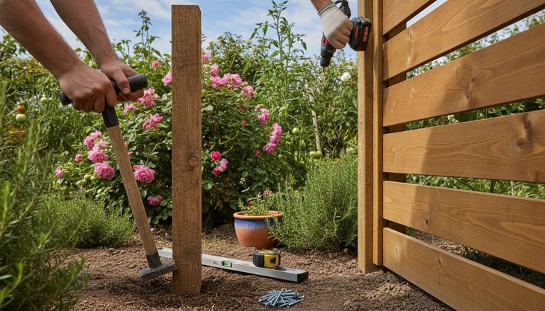 tout savoir sur la cloture bois pour jardin prix et conseils : Installation d'une clôture bois : à faire soi-même ou par un pro
