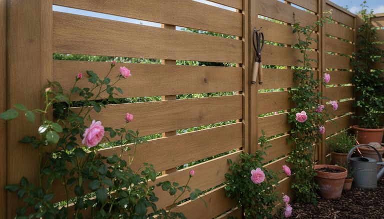 Clôture en bois pour jardin : prix au m² en 2026 : Clôture bois moderne : tendances 2026