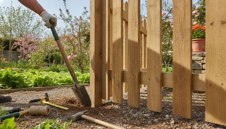 Clôtures bois pour jardin : guide complet d'achat 2026 : Installation des clôtures bois pour jardin : méthodes et coûts