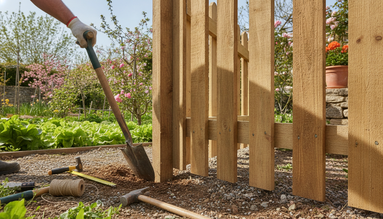 Clôtures bois pour jardin : guide complet d'achat 2026 : Installation des clôtures bois pour jardin : méthodes et coûts
