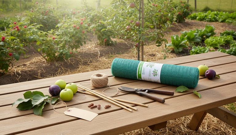 Filet pour arbres fruitiers : maille, pose et prix au m²